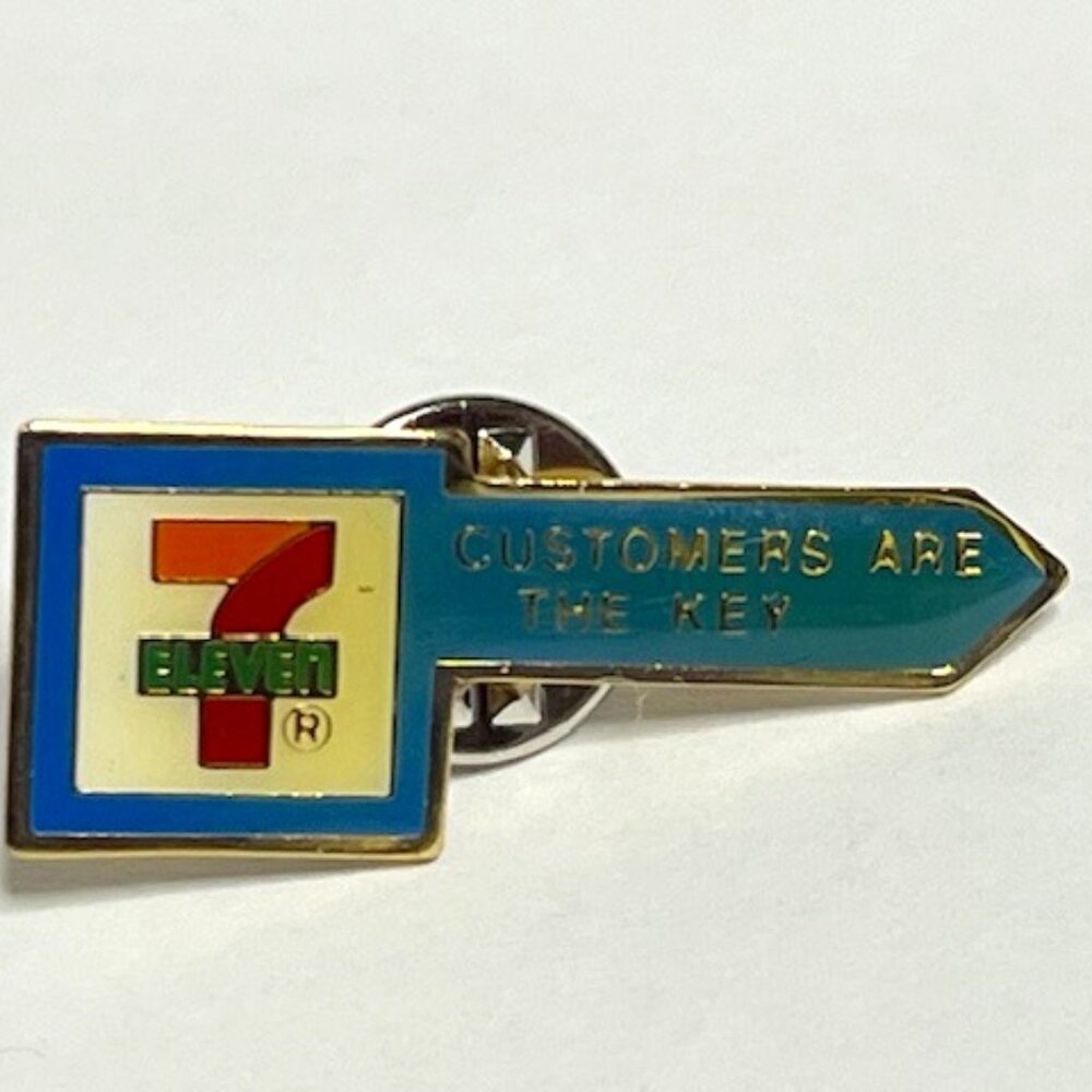 VTG 7 Eleven Customer Service Excellence Employee Recognition Lapel Hat Vest Pin